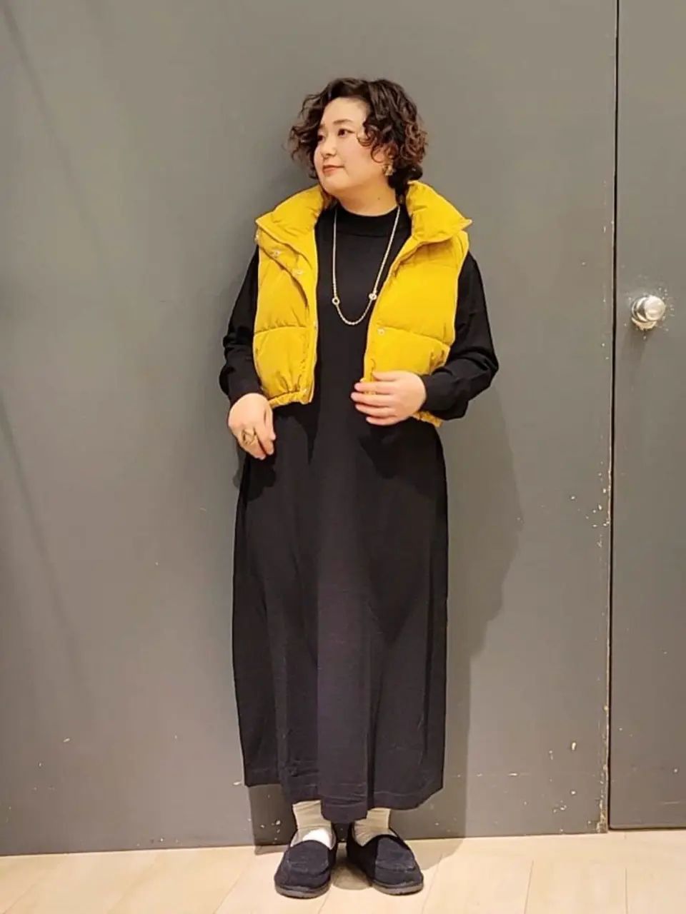 もちやわハイゲージニットワンピース/Green Parks（グリーン パークス