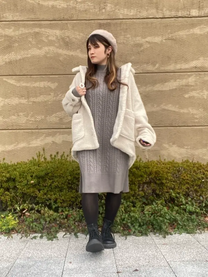 衿付きボアブルゾン/Green Parks（グリーン パークス）のその他コート