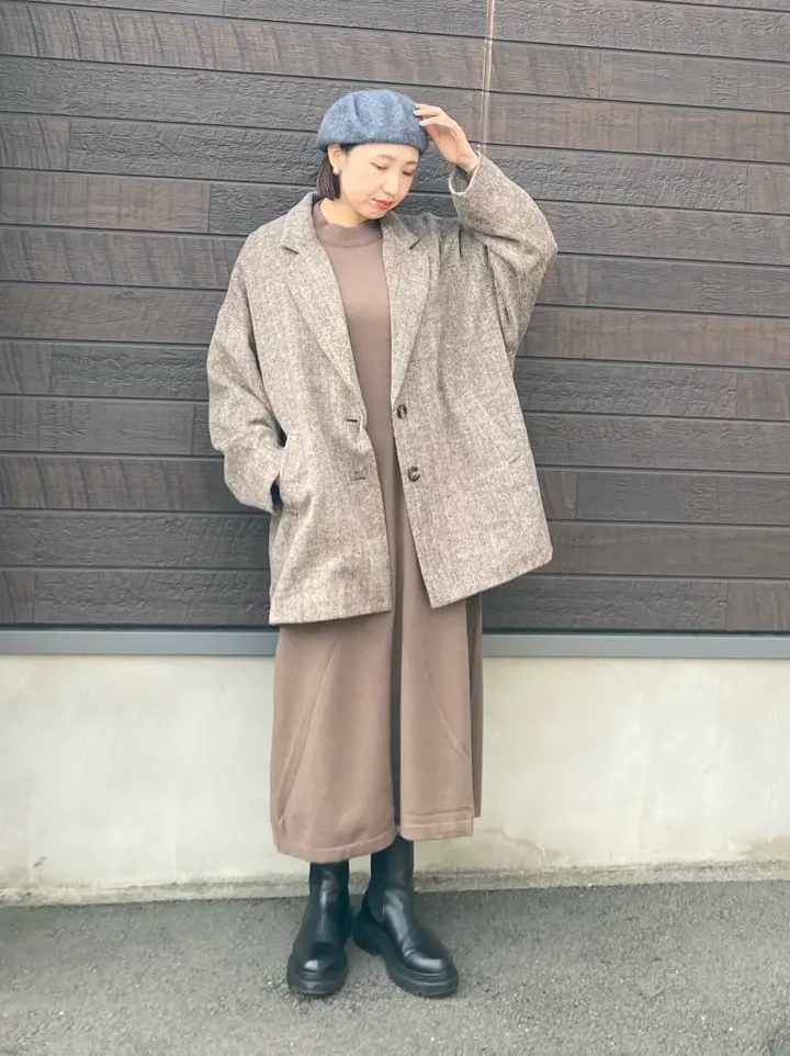 もちやわハイゲージニットワンピース/Green Parks（グリーン パークス