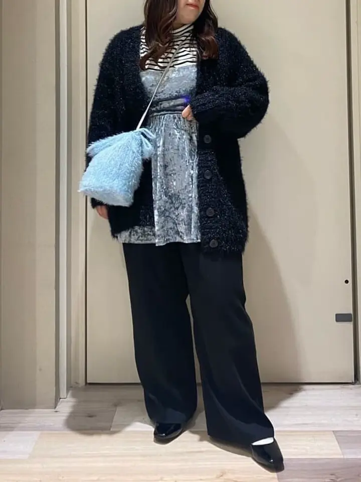 ELENCARE DUEクラッシュベロアキャミチュニック/Green Parks（グリーン