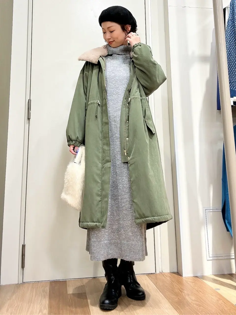 タートルニットワンピース/Green Parks（グリーン パークス）のニット