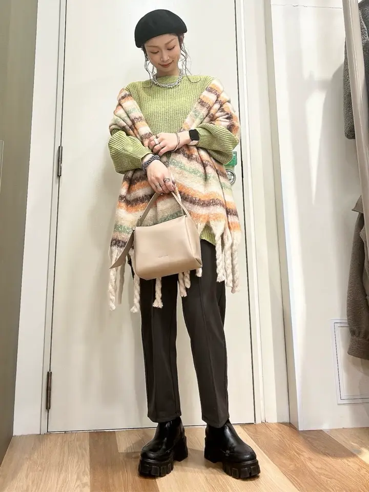 MIX畦ニットチュニック/Green Parks（グリーン パークス）のチュニック