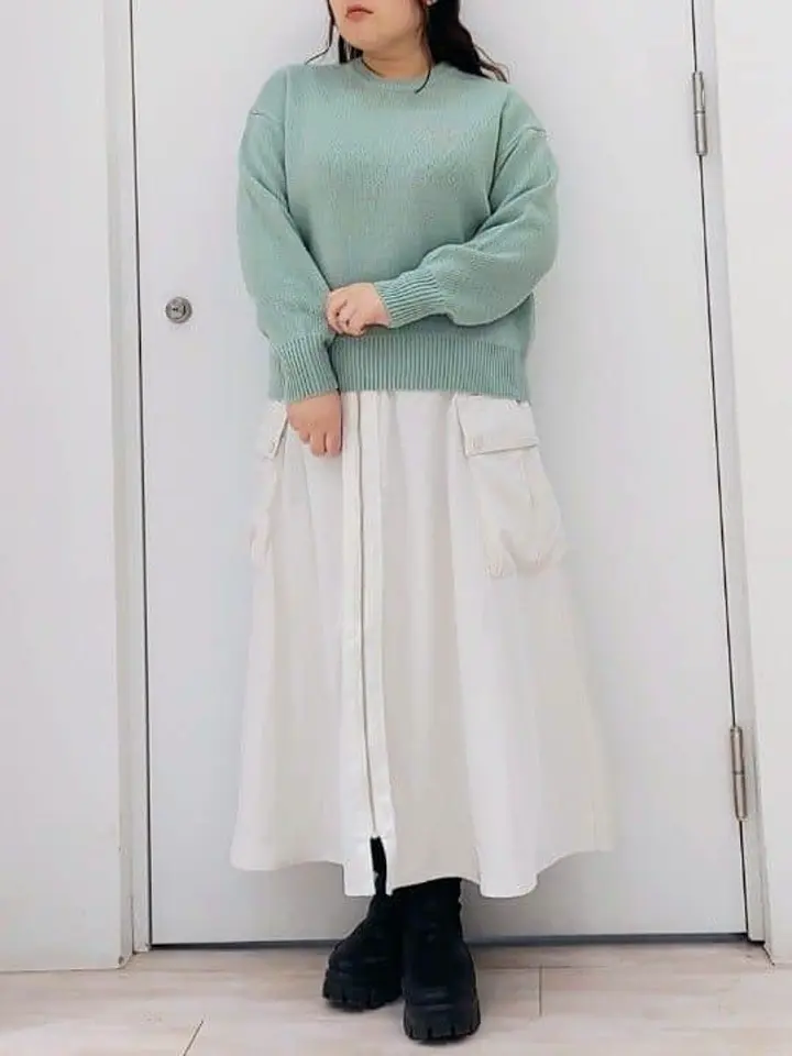 刺繍ロゴニットプルオーバー/Green Parks（グリーン パークス）の