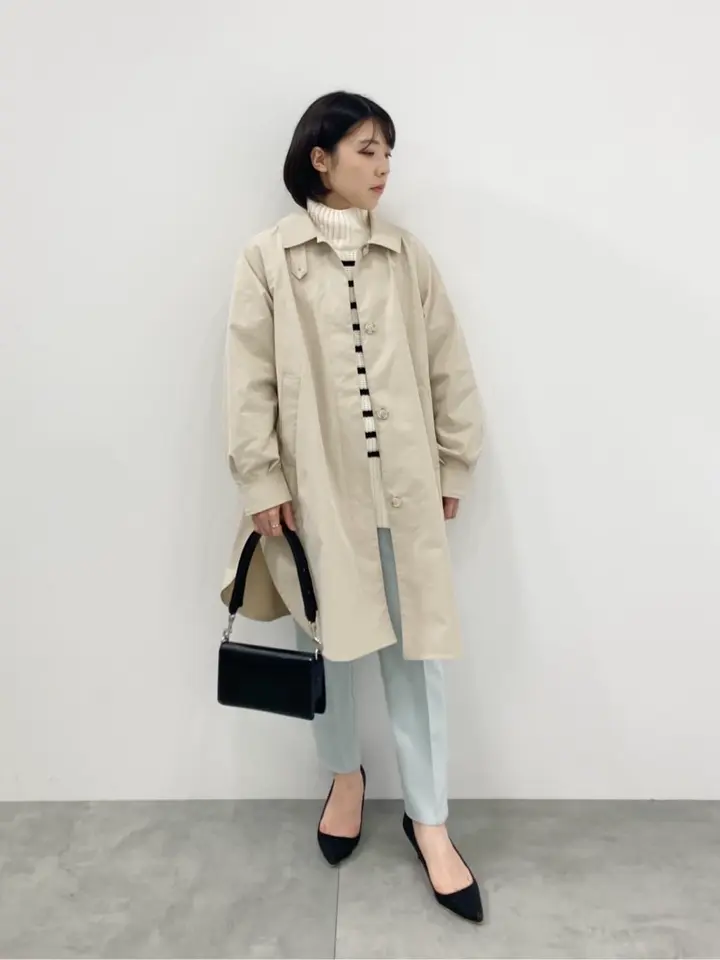 mokoモール畦ニット前後差プルオーバー/Green Parks（グリーン