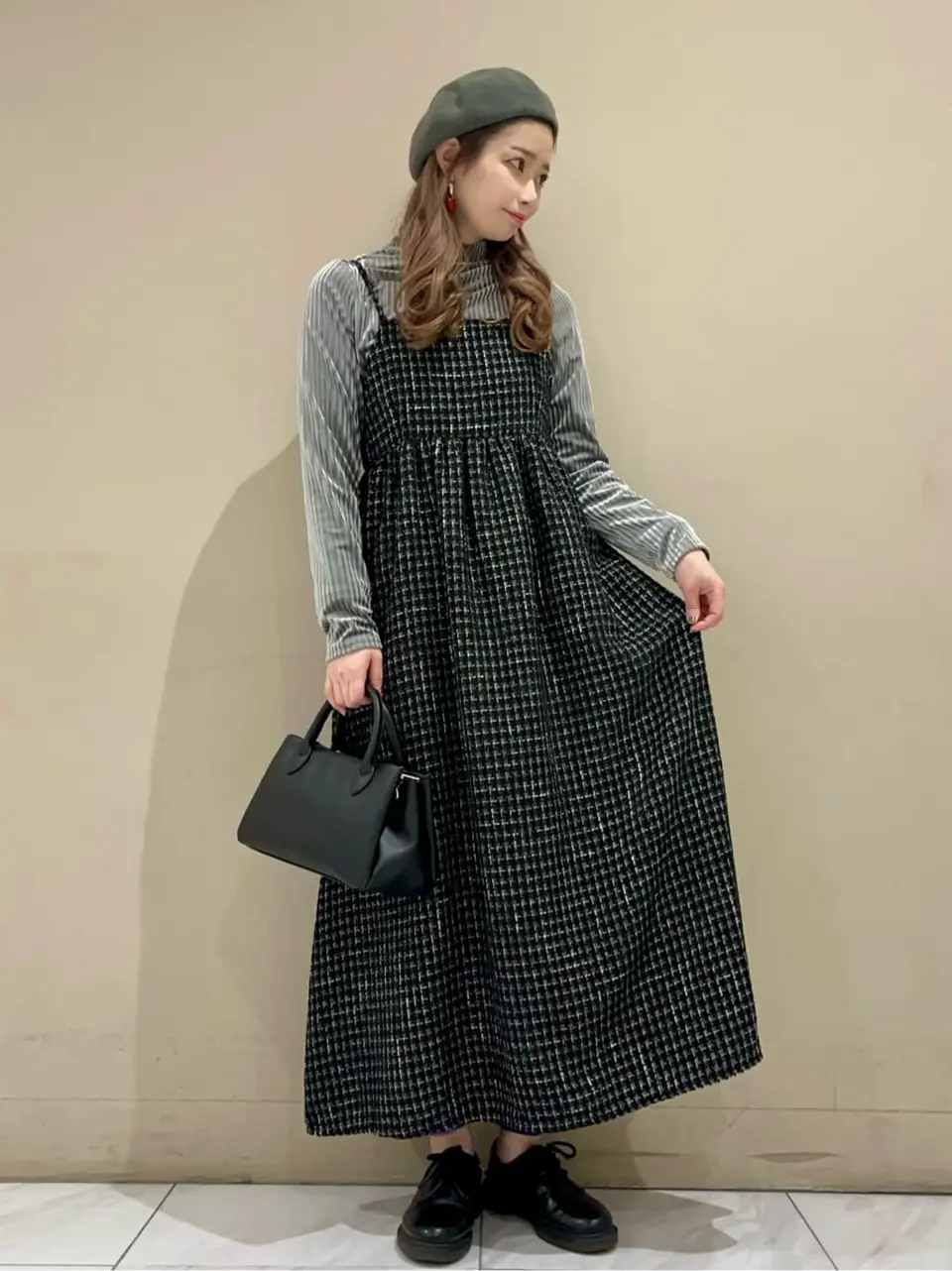 ELENCARE DUE ツイードキャミワンピース/Green Parks（グリーン