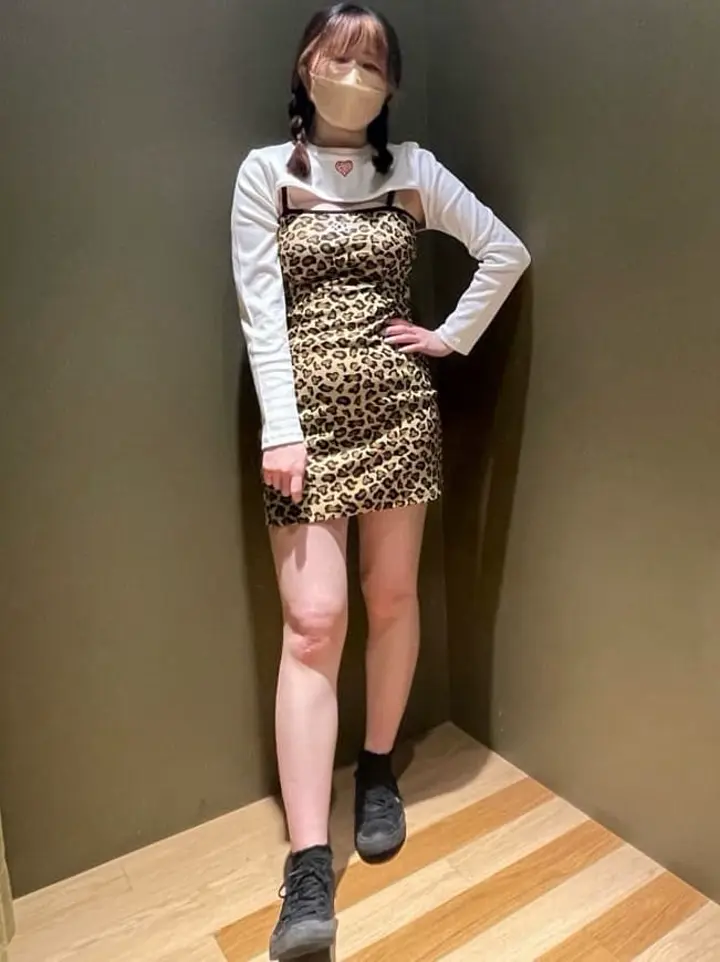 GOLDS×日菜あこコラボ♡オリジナルロゴハートリボン柄♡ゆるピタ♡キャミワンピ □別注 LOVE BOAT キャミワンピ×ボレロ/Green Parks（グリーン