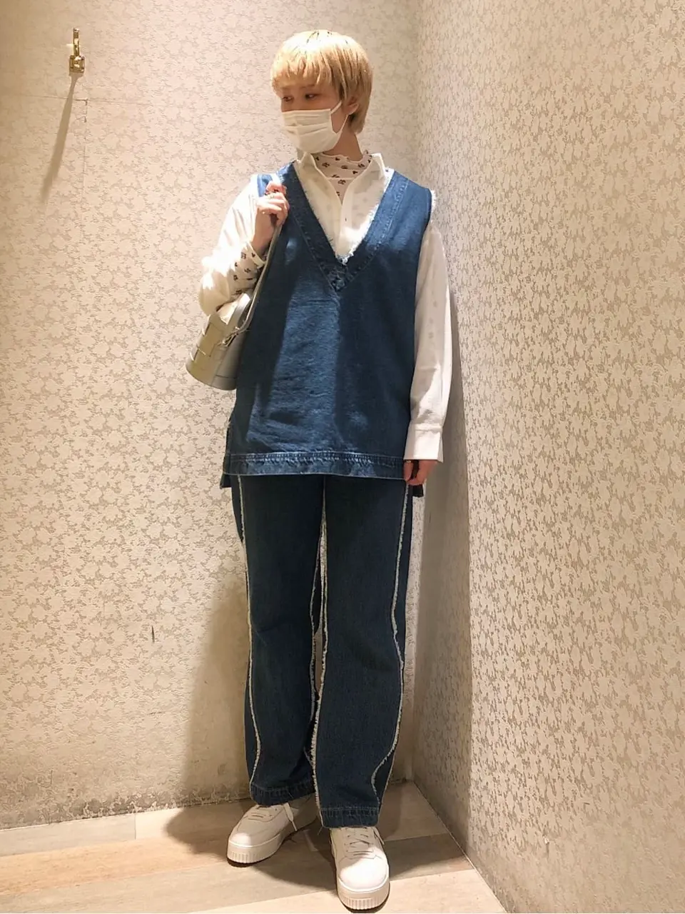 Vネックフリンジベスト/Green Parks（グリーン パークス）のベスト