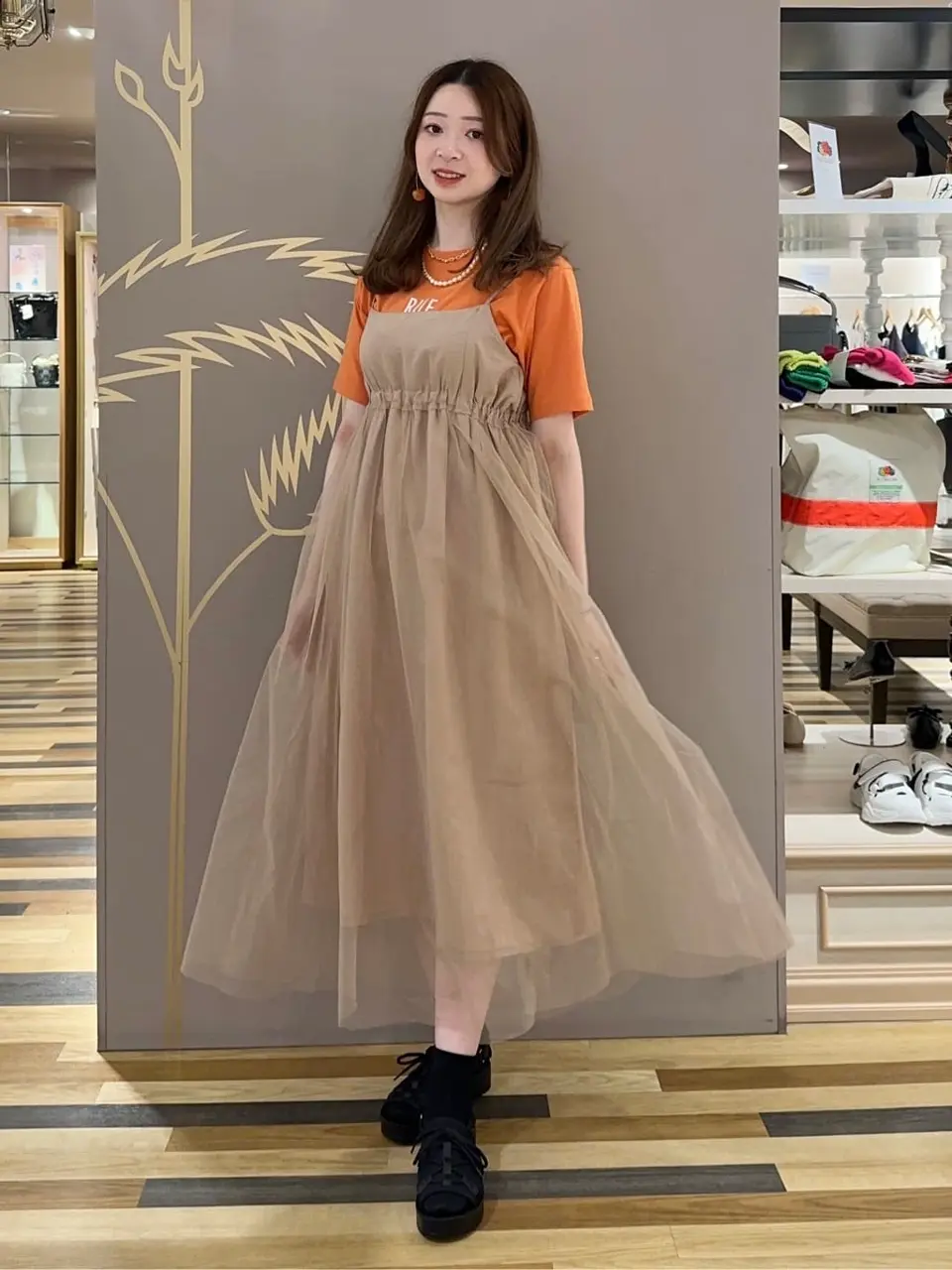 ゴージャスチュールラメ 2Way オフショルダー ベロア切り替え バースデー 2WAYラメチュールキャミワンピース/Green Parks（グリーン パークス