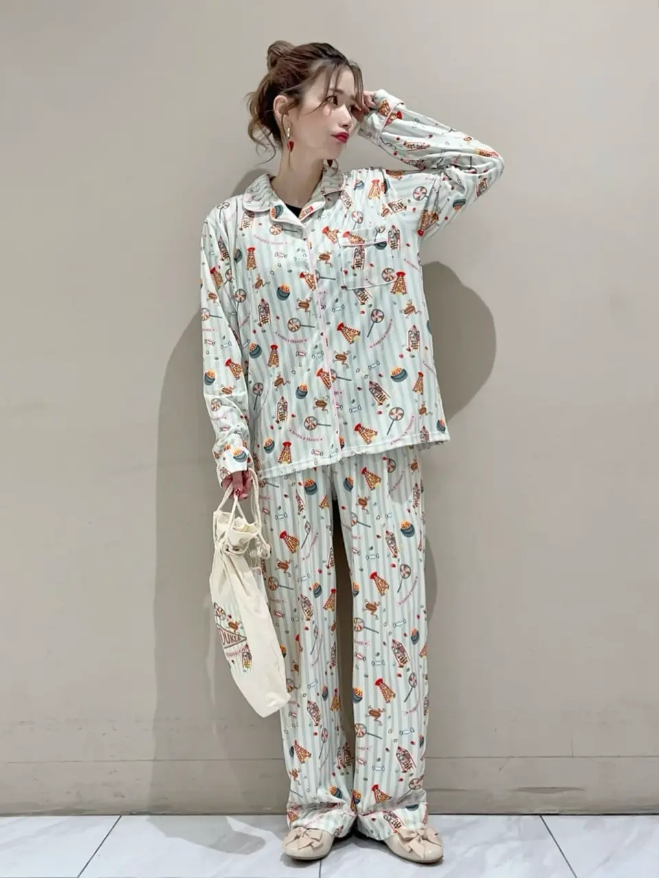 LENA リボンフラットパンプス/Green Parks（グリーン パークス）の