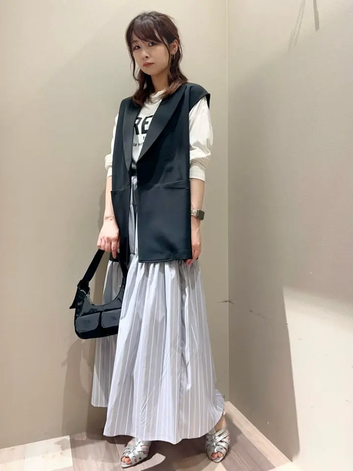 SET ベスト+ロゴカットプルオーバー/AMERICAN HOLIC（アメリカン