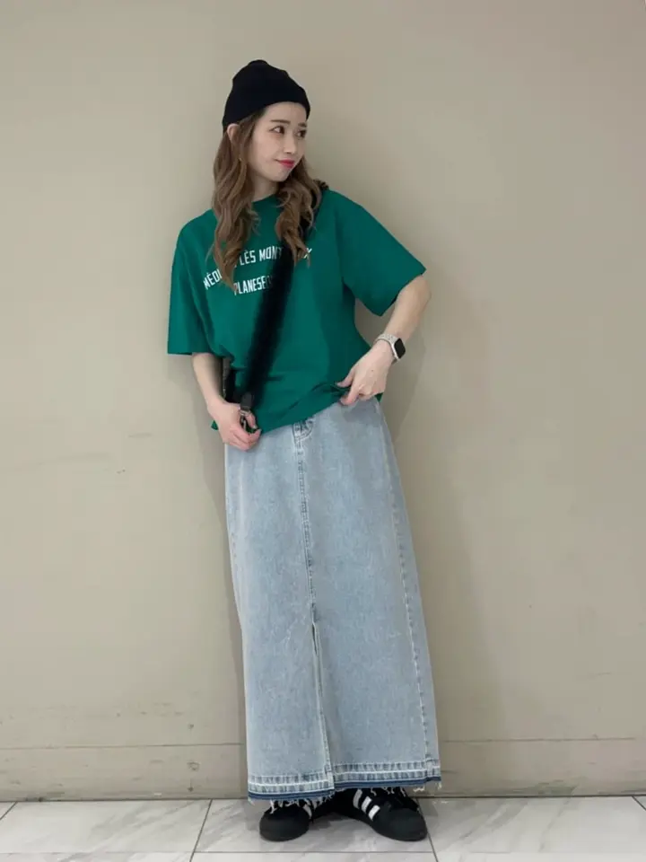 ELENCARE DUE デニムロングスカート/Green Parks（グリーン パークス