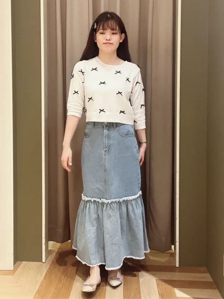 新品未使用タグ付 Fair Liar デニムスカート 2XS ゴルフ 定価5万円 高身長 デニムフレアジャンパースカート（トールサイズ）fifiean 通販