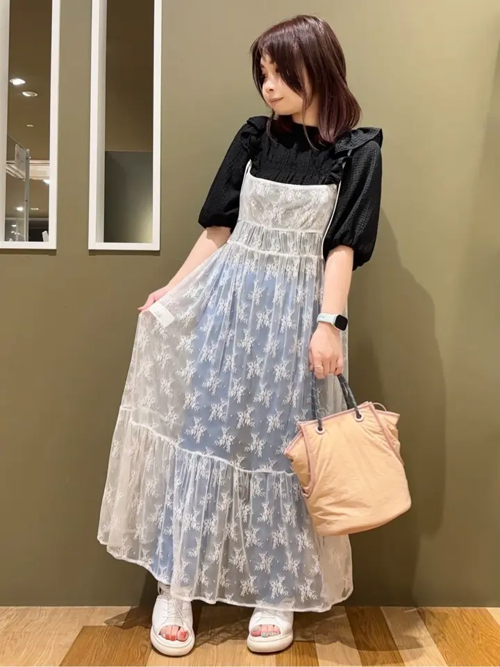 ALBINAbyGOLDS♡ハートおりぼん総レースワンピース♡2way♡BK タグ付♡ALBINAbyGOLDS♡ハートおりぼん総レースワンピ♡2way♡PK タグ