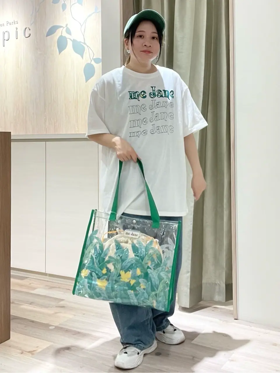 me Jane/PVCプリントトートBag/Green Parks（グリーン パークス）の