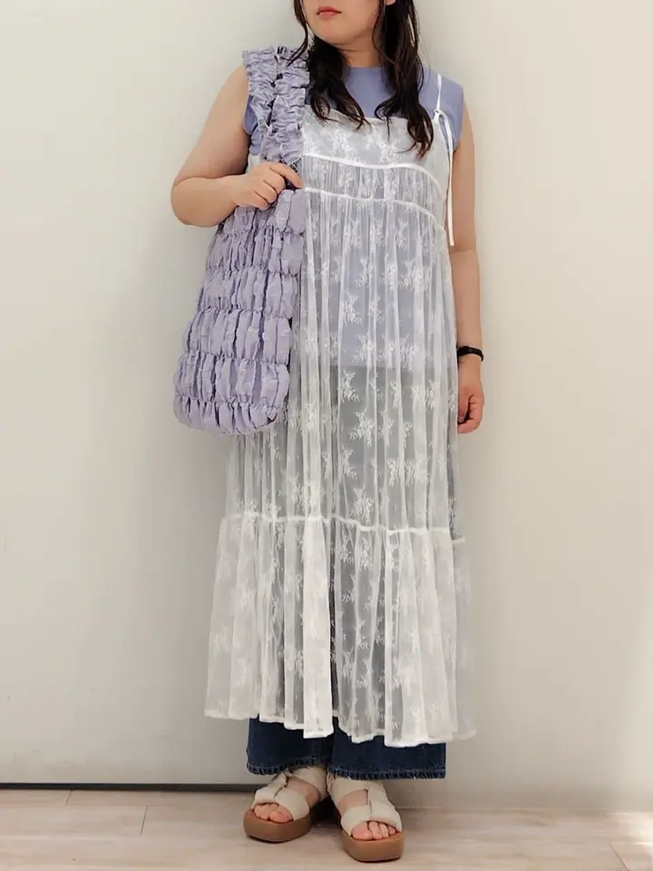 2way レイヤードレースワンピース/Green Parks（グリーン パークス）の