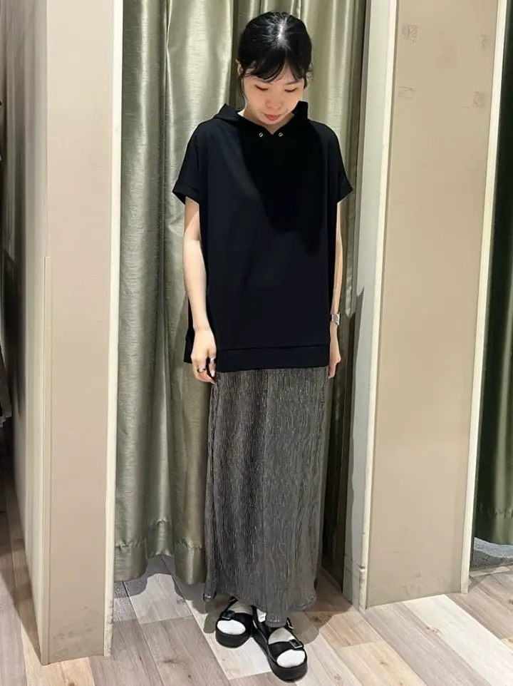 シャイニープリーツナロースカート/Green Parks（グリーン パークス