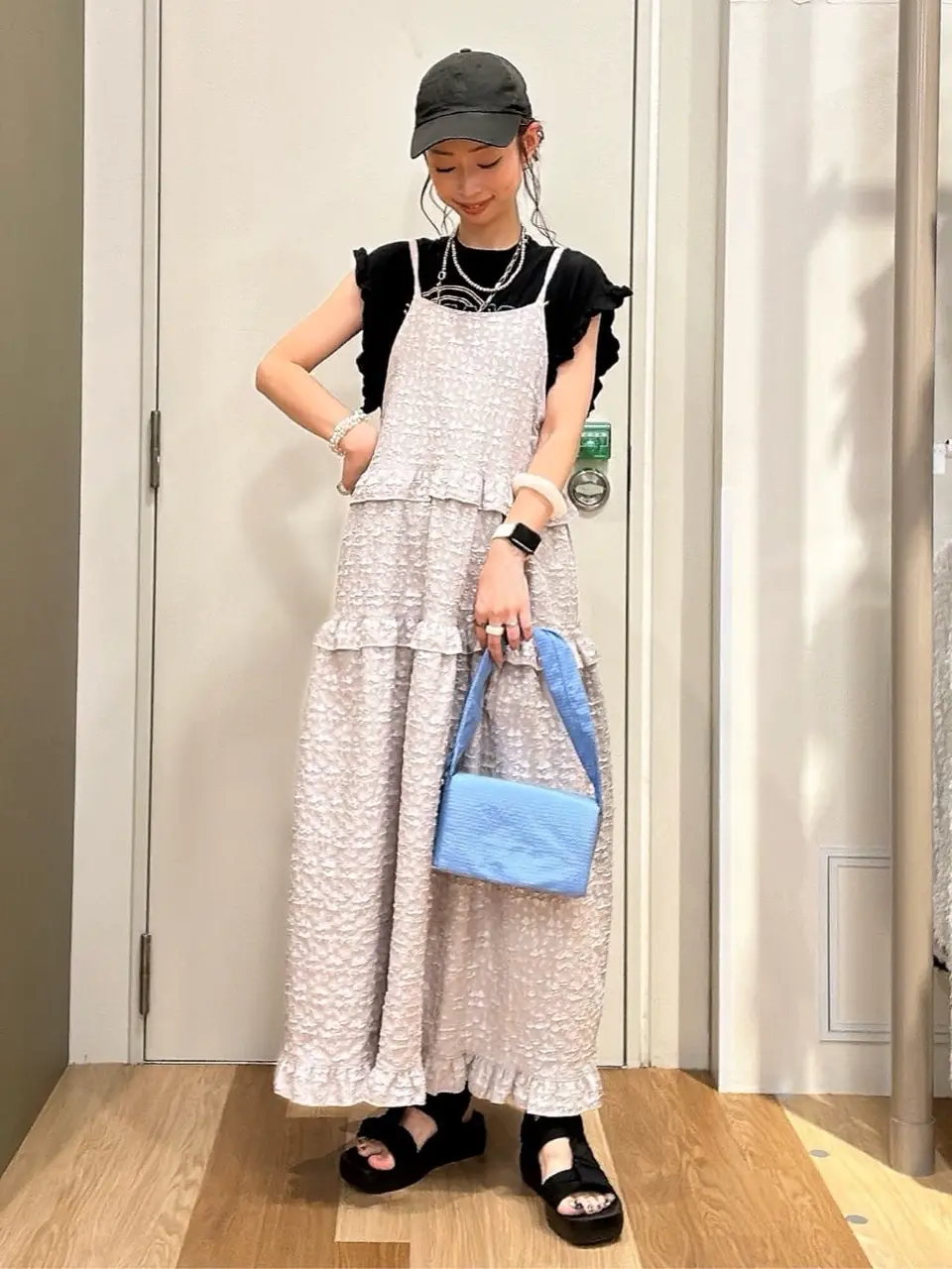 Petit Fleurフラワージャカードキャミワンピ/Green Parks（グリーン