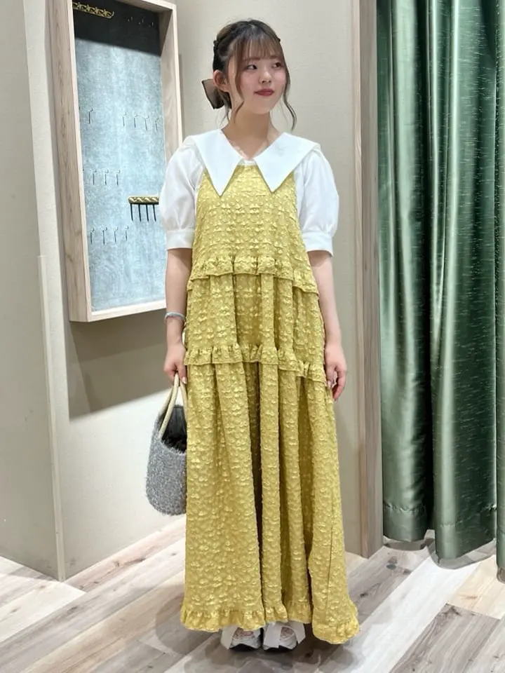 Petit Fleurフラワージャカードキャミワンピ/Green Parks（グリーン