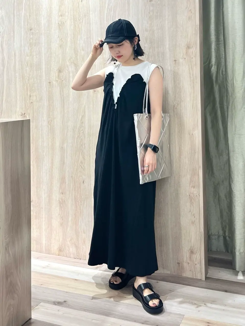 SUGAR SPOON COOLドッキングワンピ/Green Parks（グリーン パークス