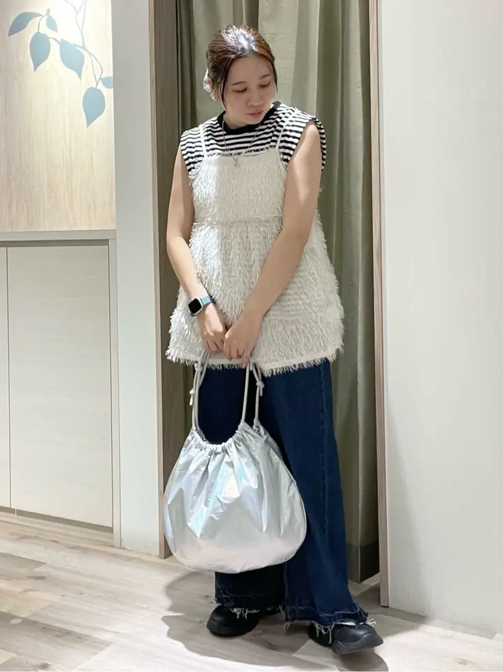 5時間限定値下げ✨♡ CHANEL ♡キルティング ビスチェ タンクトップ ラメフリンジカットキャミソールビスチェ/Green Parks（グリーン