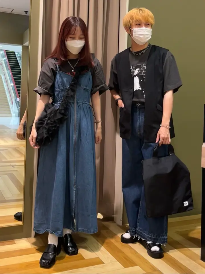 SUGAR SPOON デニムコルセットキャミワンピ/Green Parks（グリーン