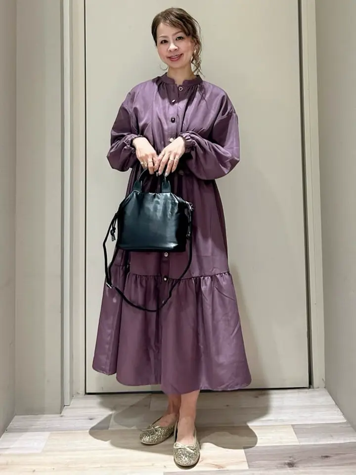 ELENCARE DUE イロイロ釦ワンピース/Green Parks（グリーン パークス