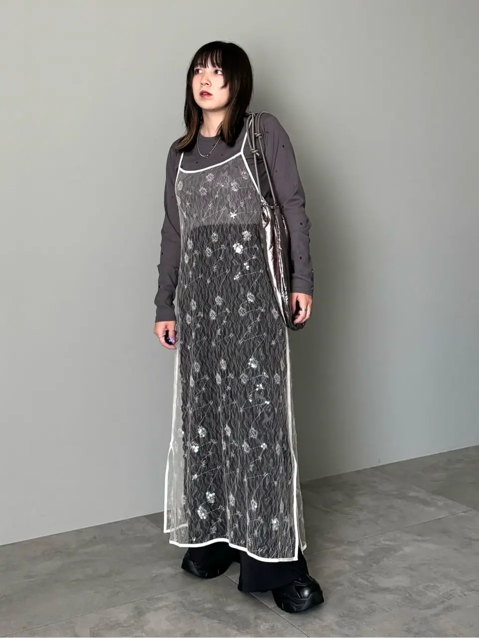 スパンコールキャミワンピース/Green Parks（グリーン パークス）の