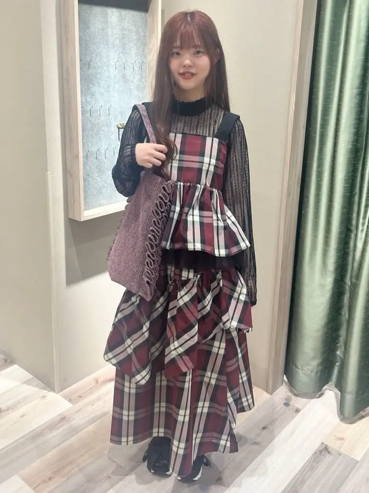 新品未使用✨エブール　スパングルチェック デザインヘムビスチェ　トップス　38 ドット柄ペプラムビスチェ[ask36] | レディースファッション通販の