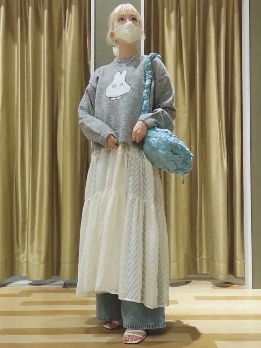 Miffy/フロントパッチニットプルオーバー/Green Parks（グリーン