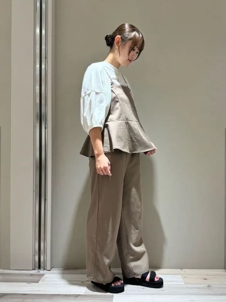 ELENCARE DUE ペプラムサロペット/Green Parks（グリーン パークス）の