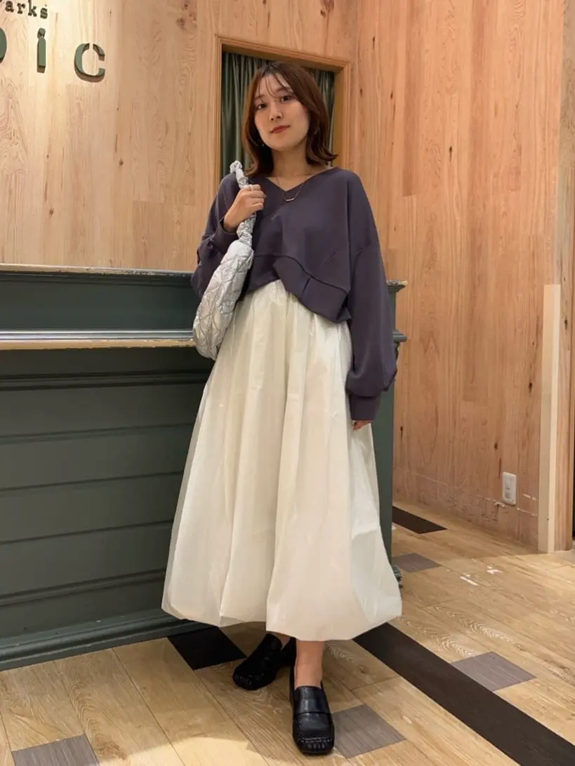 ショート丈Vネックポンチプルオーバー/Green Parks（グリーン パークス