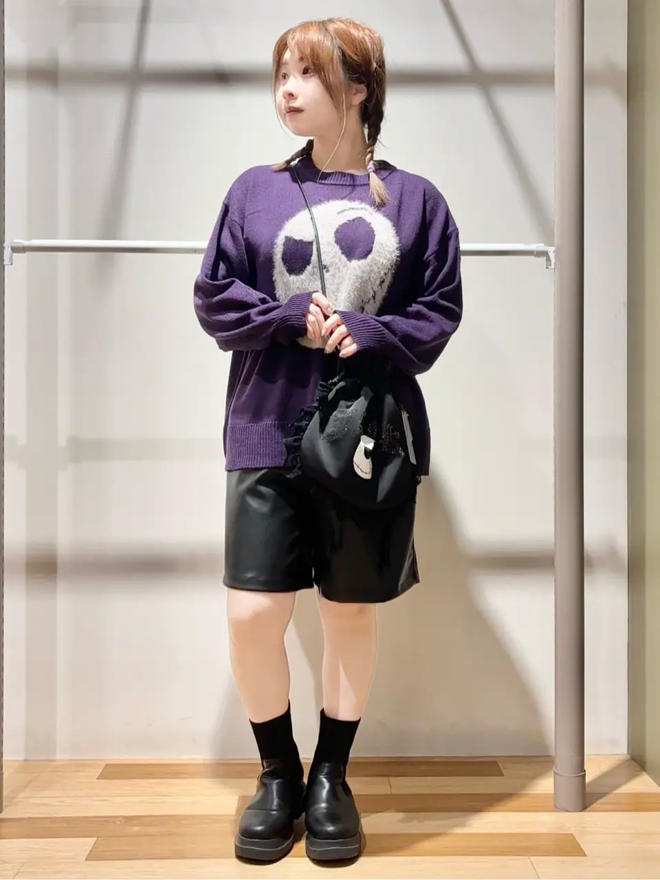 ナイトメア/フェイスジャガードニットプルオーバー/Green Parks