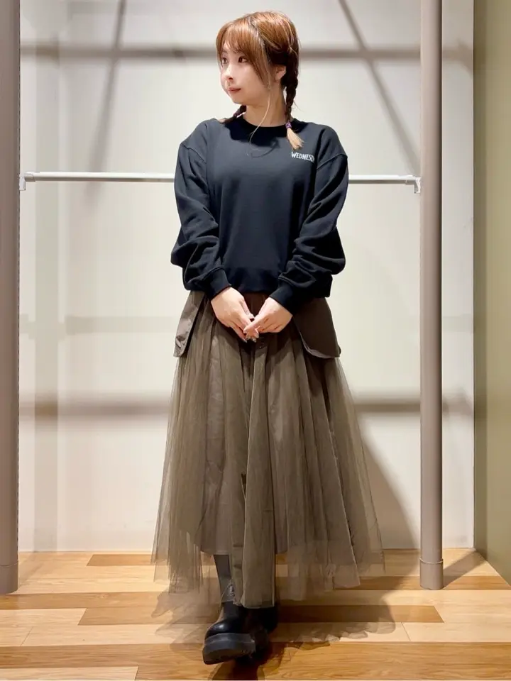 □WEDNESDAY バックptスウェット/Green Parks（グリーン パークス）の