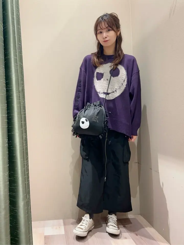 ナイトメア/フェイスジャガードニットプルオーバー/Green Parks