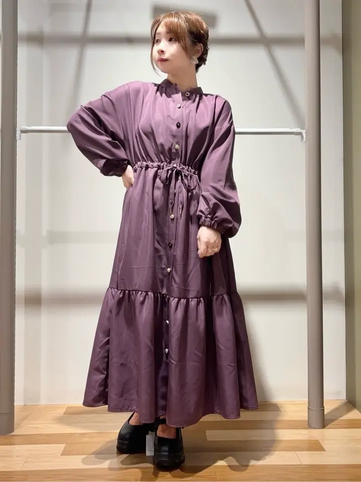 ELENCARE DUE イロイロ釦ワンピース/Green Parks（グリーン パークス