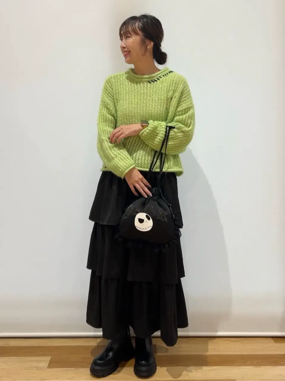 ELENCARE DUE ティアードロングスカート/Green Parks（グリーン