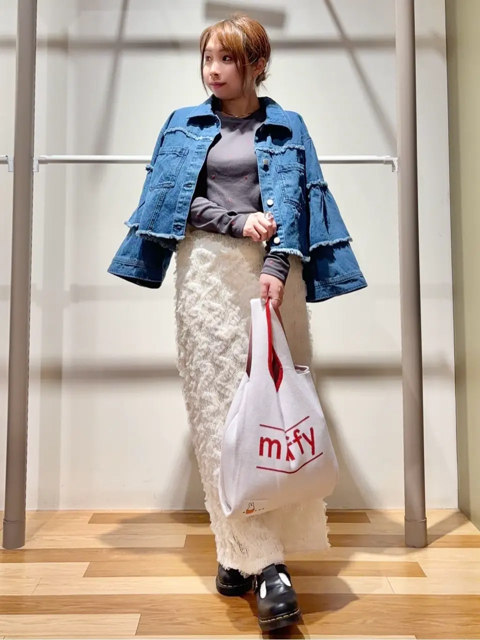 DOUBLE FLAGS フレアスリーブGジャン/Green Parks（グリーン パークス