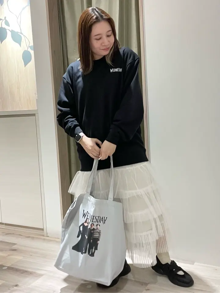 □WEDNESDAY バックptスウェット/Green Parks（グリーン パークス）の