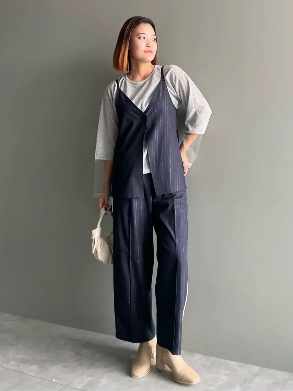 ストライプキャミベスト/Green Parks（グリーン パークス）のタンク