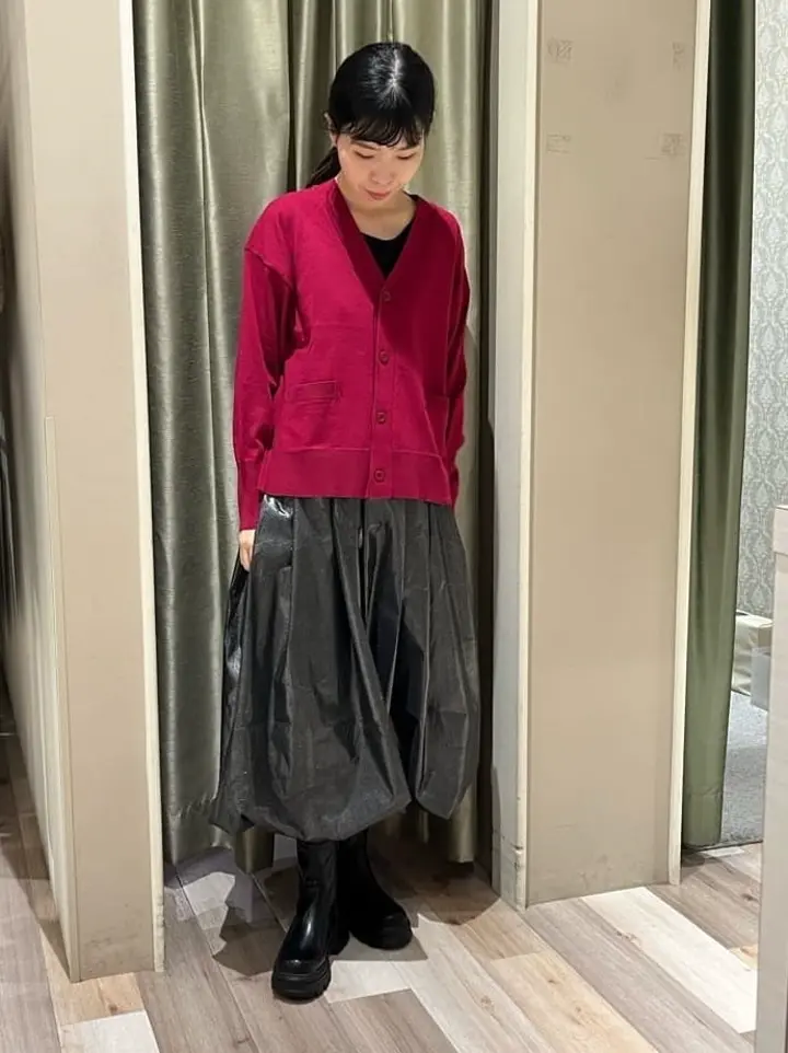 洗える Vネックカーディガン/Green Parks（グリーン パークス）の