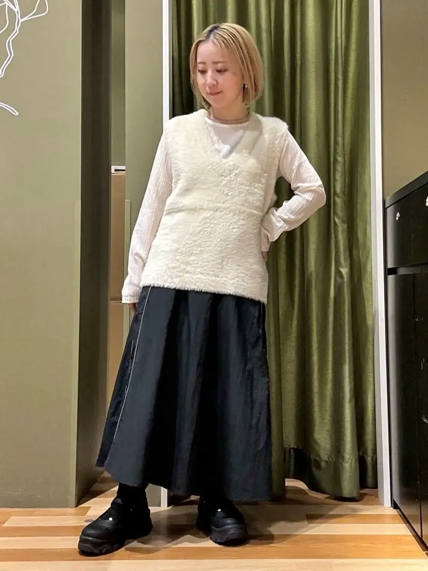 ナイロンラインフレアスカート/Green Parks（グリーン パークス）の