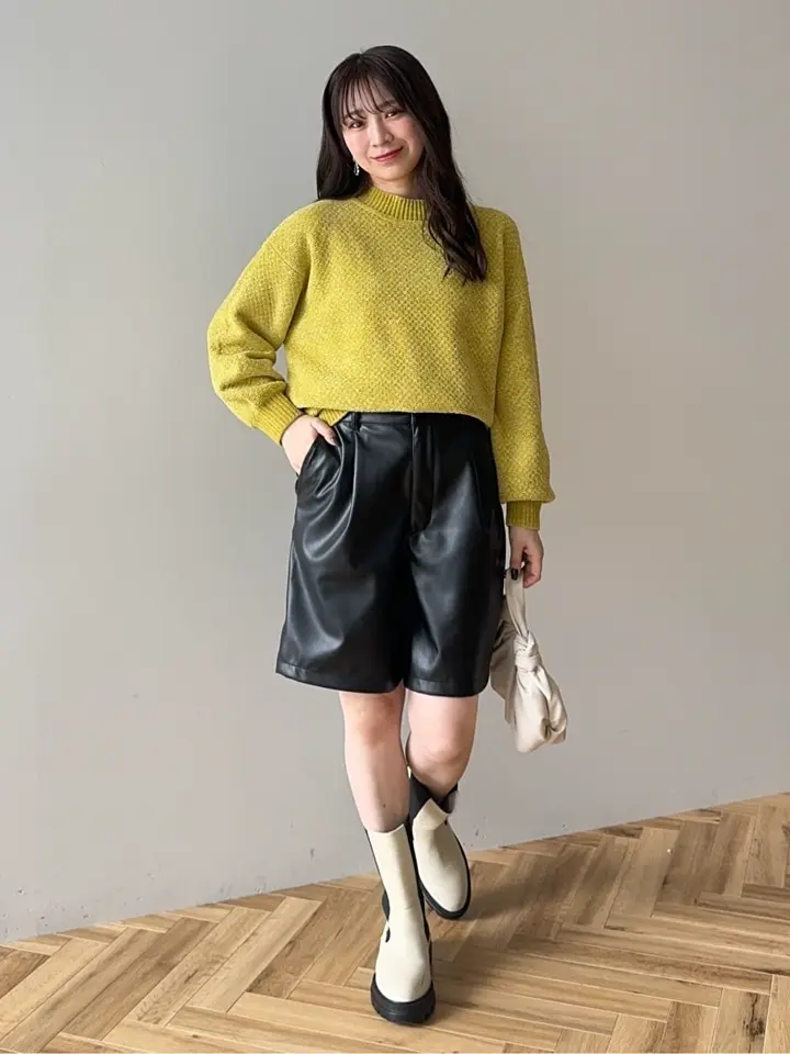 レザーショートパンツ/Green Parks（グリーン パークス）のハーフ