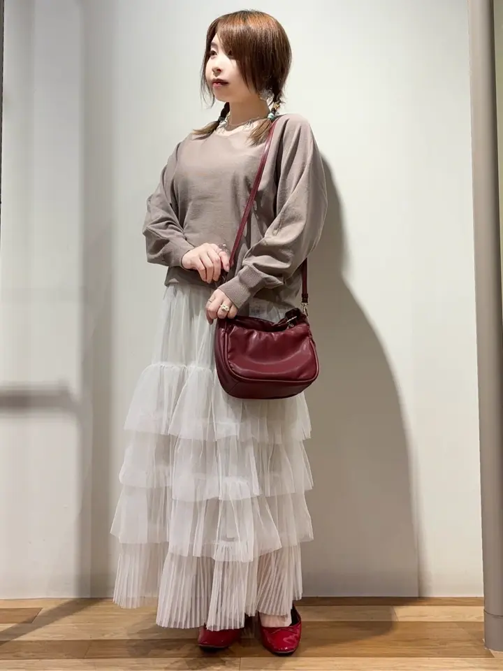 洗える Vネックドルマンニットプルオーバー/Green Parks（グリーン