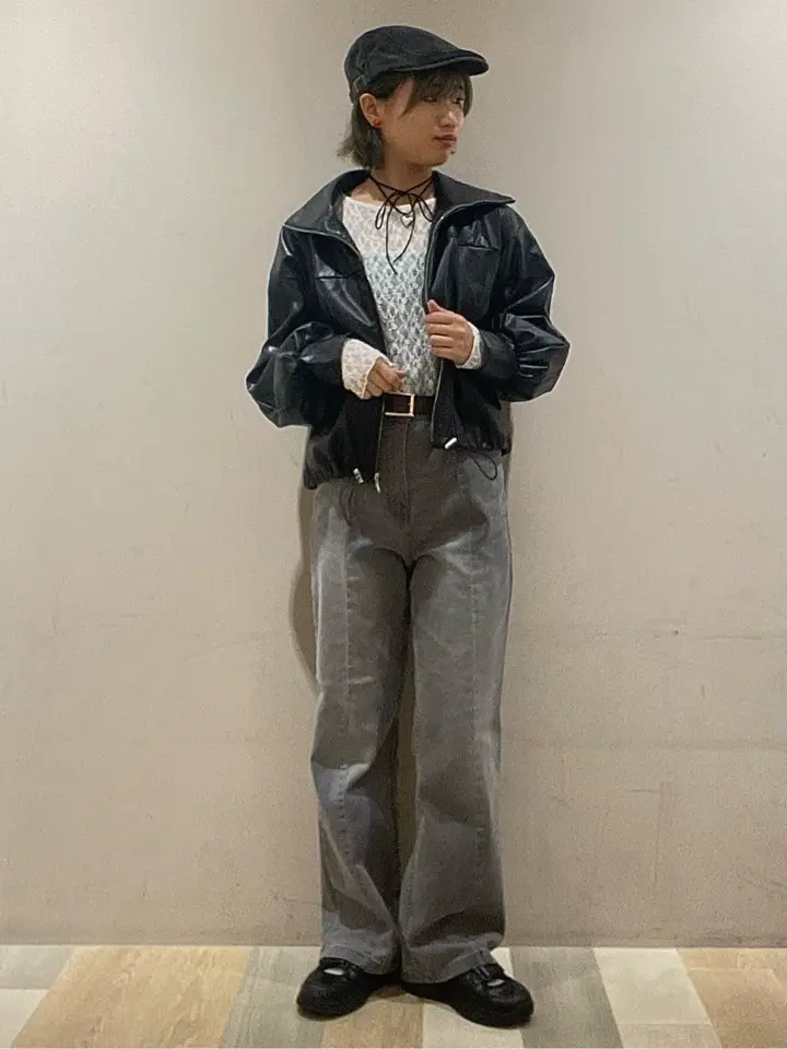 フェイクレザードロストブルゾン/Green Parks（グリーン パークス）の