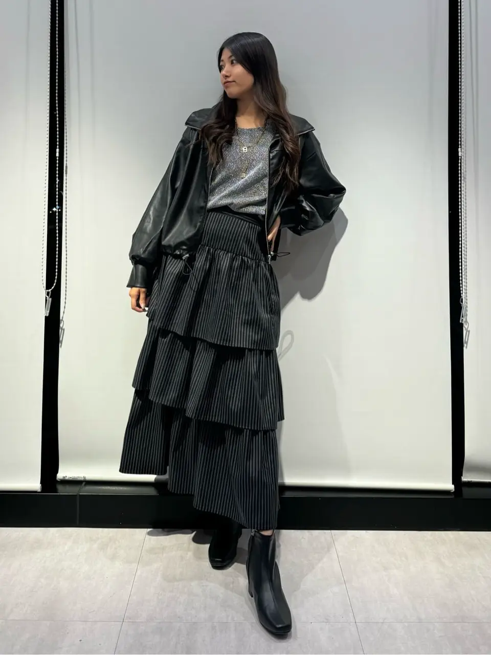 フェイクレザードロストブルゾン/Green Parks（グリーン パークス）の