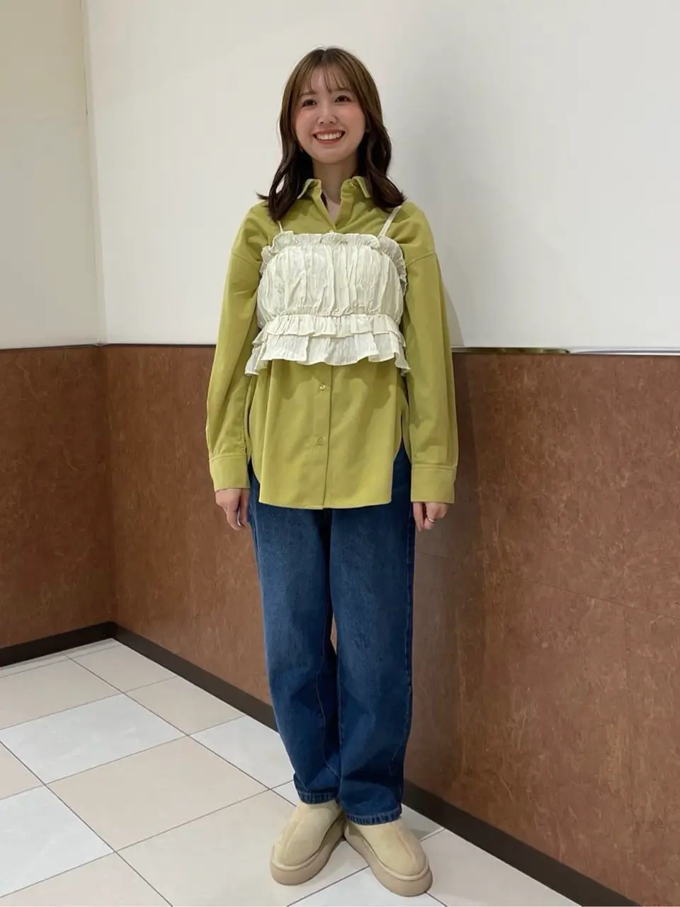 シャーリングキャミビスチェ/Green Parks（グリーン パークス）の