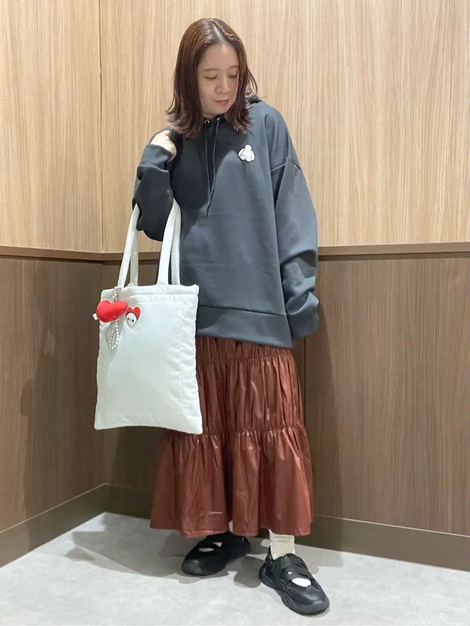 10th】ベイマックス/ワンポイントワッペンパーカー/Green Parks