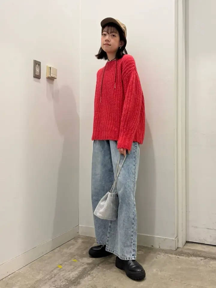 ざっくりローゲージニットプルオーバー/Green Parks（グリーン