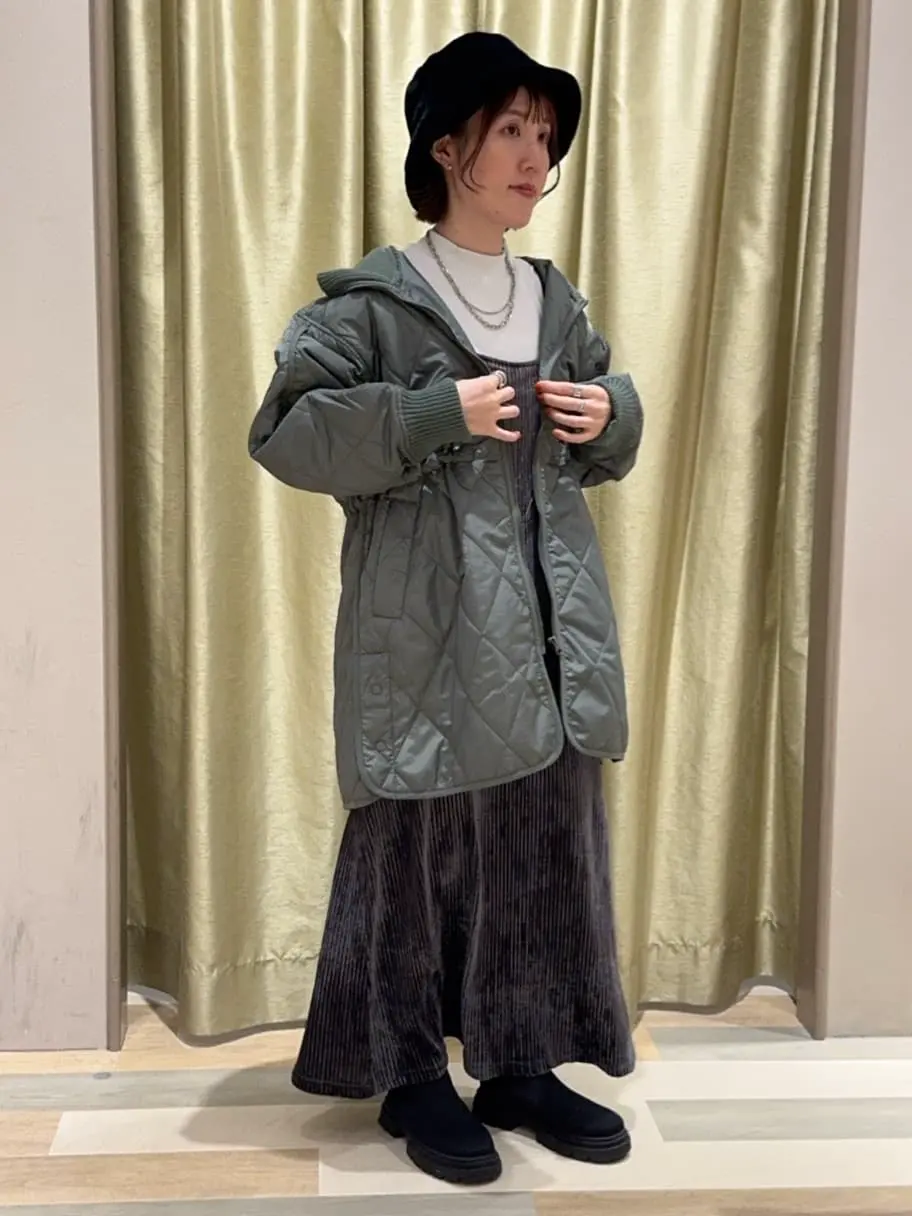 ベロアプリーツキャミワンピース/Green Parks（グリーン パークス）の