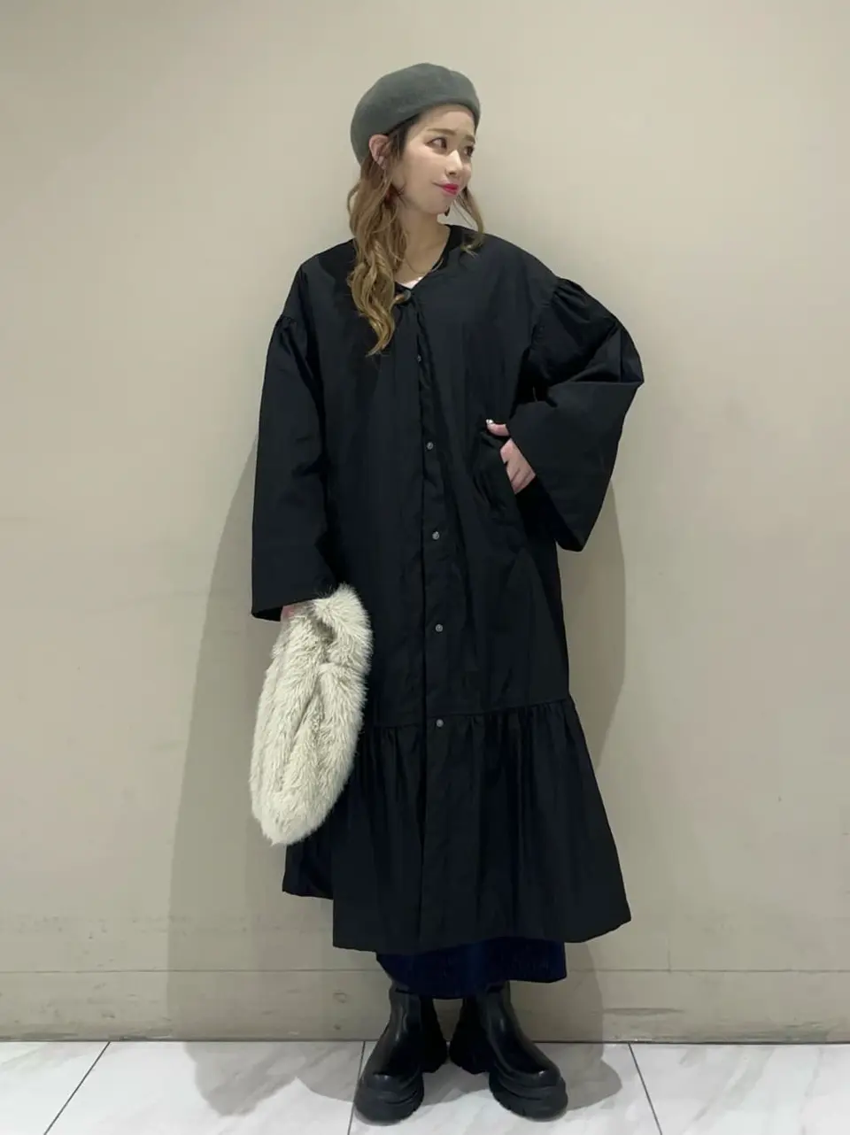 □ESCAR パディングロングコート/Green Parks（グリーン パークス）の